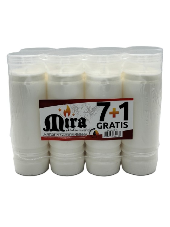 WKŁAD DO ZNICZY ZALEWANY  MIRA-4  96H 8 szt.
