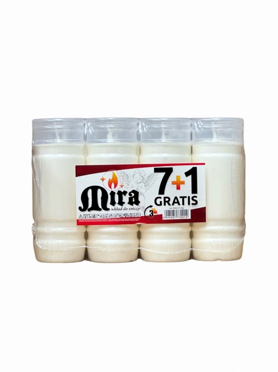 WKŁAD DO ZNICZY ZALEWANY  MIRA-3  / 72H 8 szt.