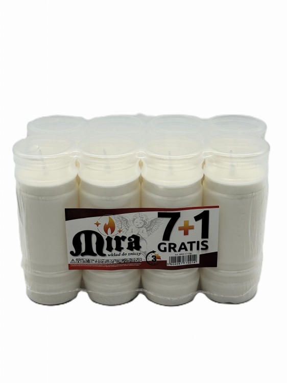 WKŁAD DO ZNICZY ZALEWANY  MIRA-3  / 72H 8 szt.