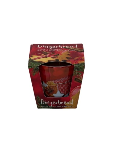 ŚWIECA ZAPACHOWA W SZKLE  GINGERBREAD CINNAMON & APPLE  115 G  / 1 szt.
