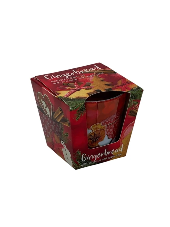 ŚWIECA ZAPACHOWA W SZKLE  GINGERBREAD CINNAMON & APPLE  115 G  / 1 szt.