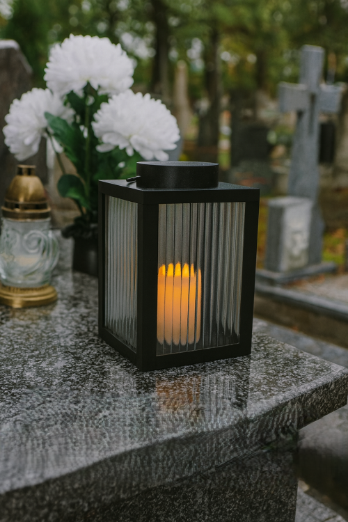 ZNICZ SOLARNY ZE ŚWIECĄ 13/24/YZE  DZIEŃ / NOC  / 1 szt.