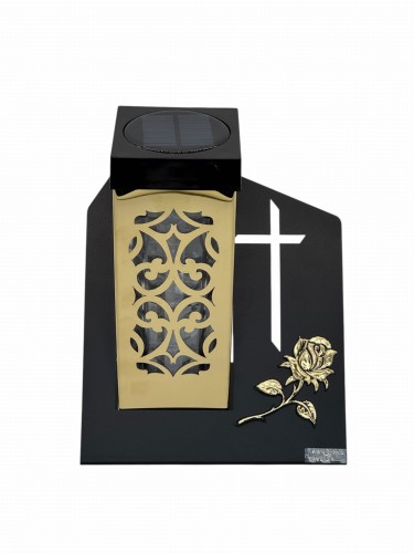 ZNICZ SOLARNY LATARNIA PARIS D RÓŻA ZŁOTA VPD - 2 Z  / 1