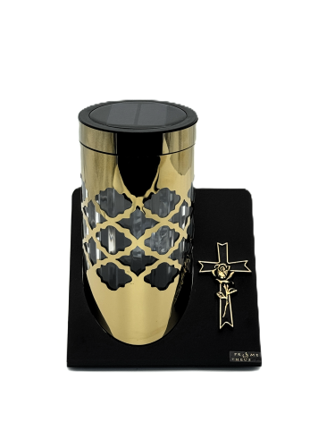 ZNICZ SOLARNY  PARIS C KRZYŻ ZŁOTY VPC - 2 K  / 1