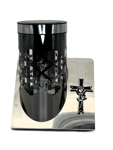 ZNICZ SOLARNY  PARIS C KRZYŻ CHROM CZARNY VPCS - 3 K  / 1