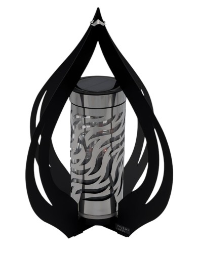 ZNICZ SOLARNY PŁOMIEŃ B CZARNO SREBRNY VRB - 1 S  / 1