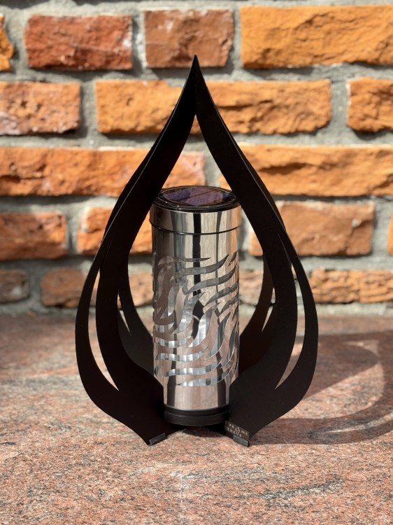 ZNICZ SOLARNY PŁOMIEŃ B CZARNO SREBRNY VRB - 1 S  / 1