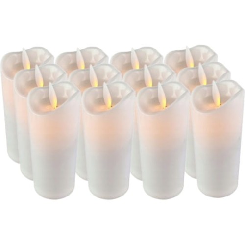ŚWIECA LED 11/23/WAX  RUCHOMY PŁOMIEŃ - BIAŁA