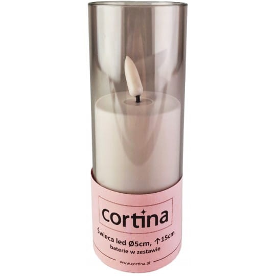 ŚWIECA LED 19/23/WAX  W TUBIE - BIAŁA