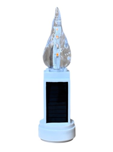WKŁAD SOLARNY PŁOMIEŃ LED - BIAŁY