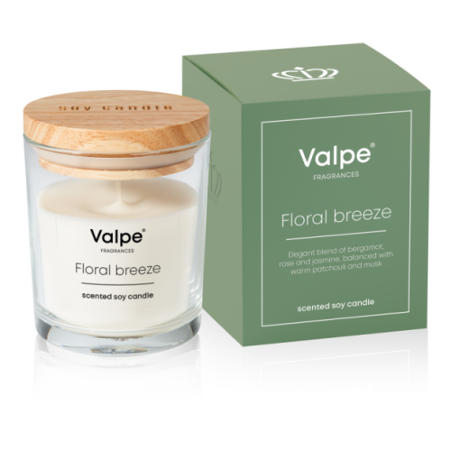 ŚWIECA SOJOWA ZAPACHOWA W SZKLE  VC-006-461  KWIATOWA BRYZA