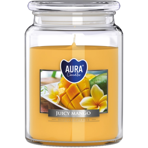 ŚWIECA ZAPACHOWA W SZKLE  SND99-475  SOCZYSTE MANGO