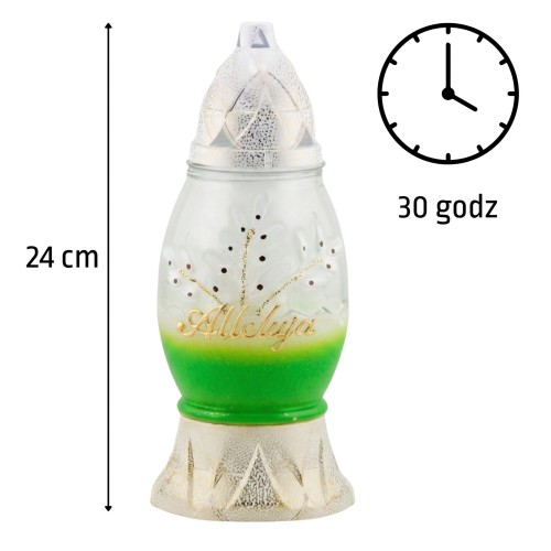 ZNICZ WIELKANOCNY ZIELONY  J - 02 APLIKACJA BAZIE ALLELUJA