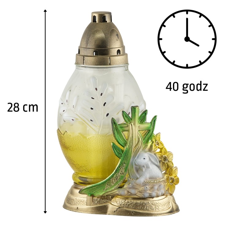 ZNICZ WIELKANOCNY ŻÓŁTY  J - 03 BARZAJ APLIKACJA ZAJĄCZEK