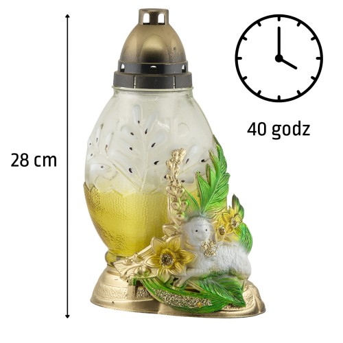 ZNICZ WIELKANOCNY ŻÓŁTY  J - 03 BARZAJ APLIKACJA BARANEK