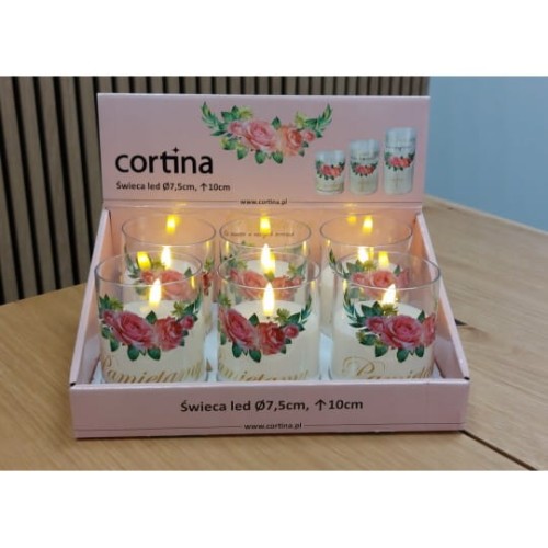 ŚWIECA LED 4/24/JFN  W TUBIE - PAMIĘTAMY  / 1