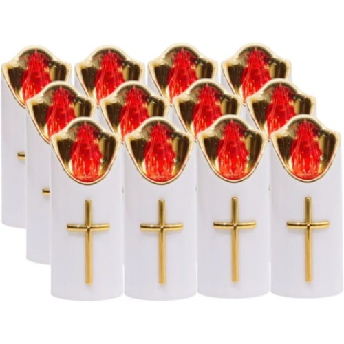 ŚWIECA LED 1/23/LUX RICO BIAŁY+ZŁOTY+CZERWONY  / 1