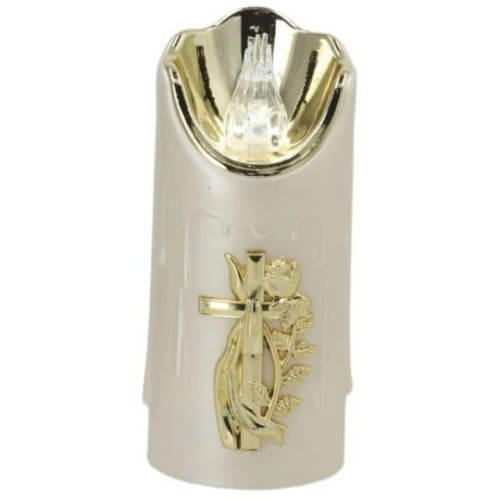 ŚWIECA LUX 1/23/SLC LED 15,8 CM BIAŁA  / 1