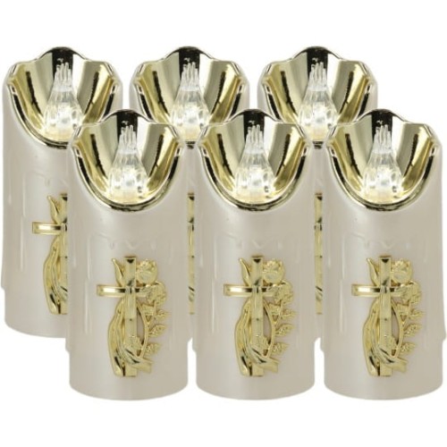 ŚWIECA LUX 1/23/SLC LED 15,8 CM BIAŁA  / 1