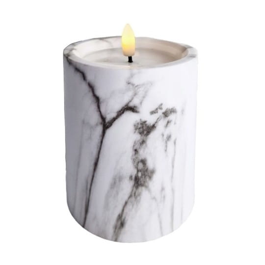 ŚWIECA LED 5/23/NWH - EFEKT MARMURU SZARY  / 1