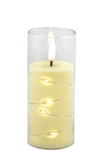 ŚWIECA W TUBIE  10/24/JFN Z DRUCIKIEM LED 12,5 CM  / 1