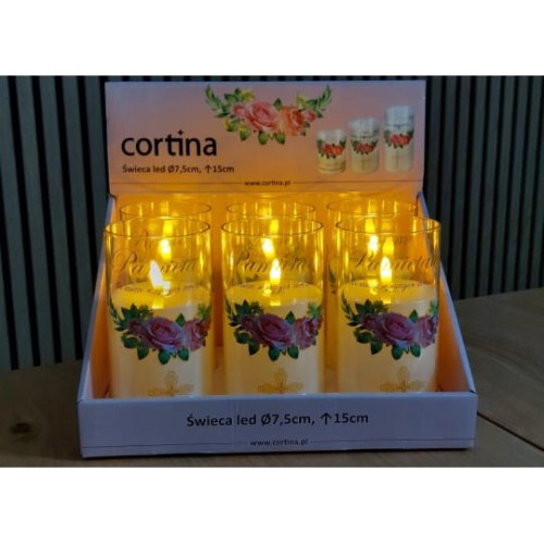 ŚWIECA LED 6/24/JFN  W TUBIE - PAMIĘTAMY  / 1