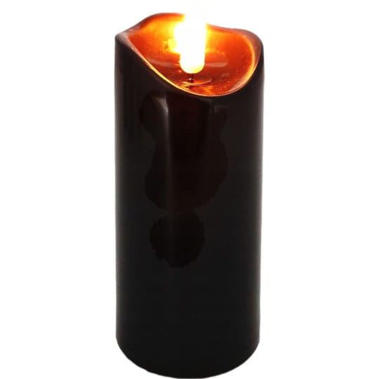 ŚWIECA LED 1/20/WAX WOSK CZARNA