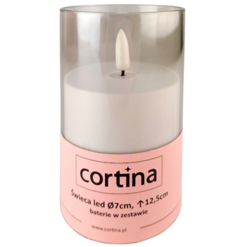 ŚWIECA LED 21/23/WAX  W TUBIE - BIAŁA