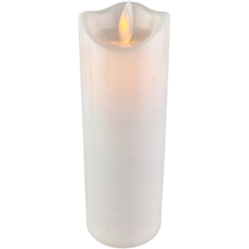ŚWIECA LED 12/23/WAX  RUCHOMY PŁOMIEŃ - BIAŁA
