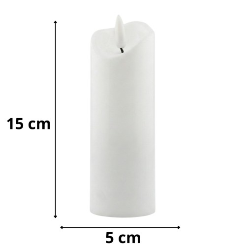 ŚWIECA LED 2/20/WAX-BAT WOSK BIAŁA  / 1