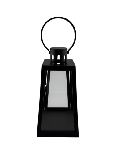 LATARENKA LED 16/22/LGS PUSTA Z DRZWICZKAMI STOŻEK 21 CM - CZARNA