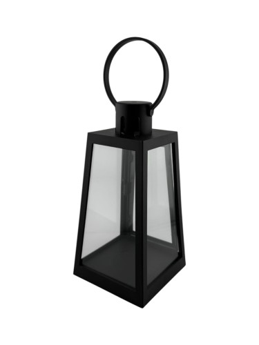 LATARENKA LED 16/22/LGS PUSTA Z DRZWICZKAMI STOŻEK 21 CM - CZARNA