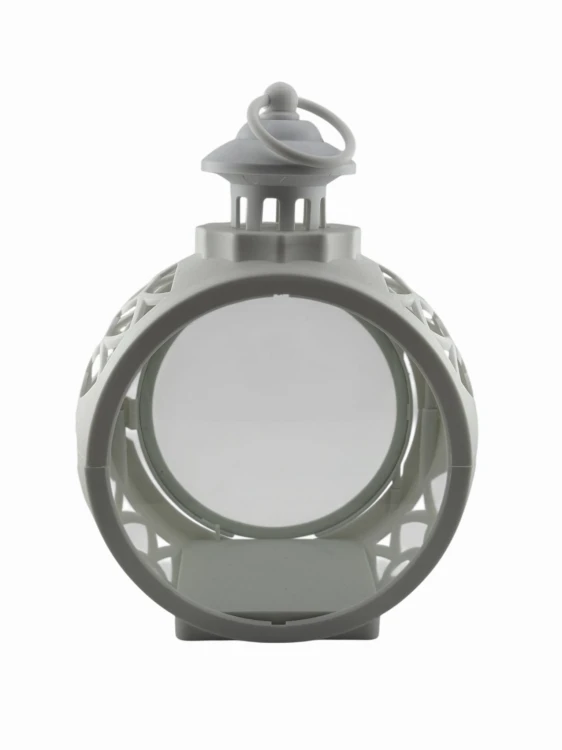 LATARENKA LED 3/24/YZE PUSTA Z DRZWICZKAMI OKRĄGŁA 25 CM - BIAŁA