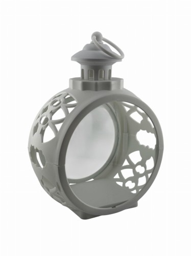 LATARENKA LED 3/24/YZE PUSTA Z DRZWICZKAMI OKRĄGŁA 25 CM - BIAŁA