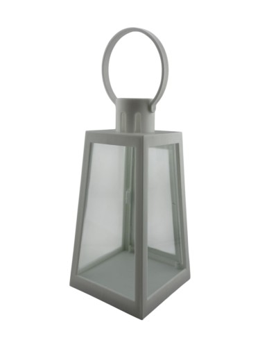 LATARENKA LED 16/22/LGS PUSTA Z DRZWICZKAMI STOŻEK 21 CM - BIAŁA