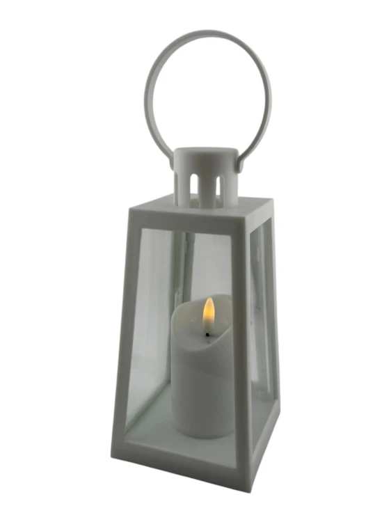 LATARENKA LED 16/22/LGS PUSTA Z DRZWICZKAMI STOŻEK 21 CM - BIAŁA