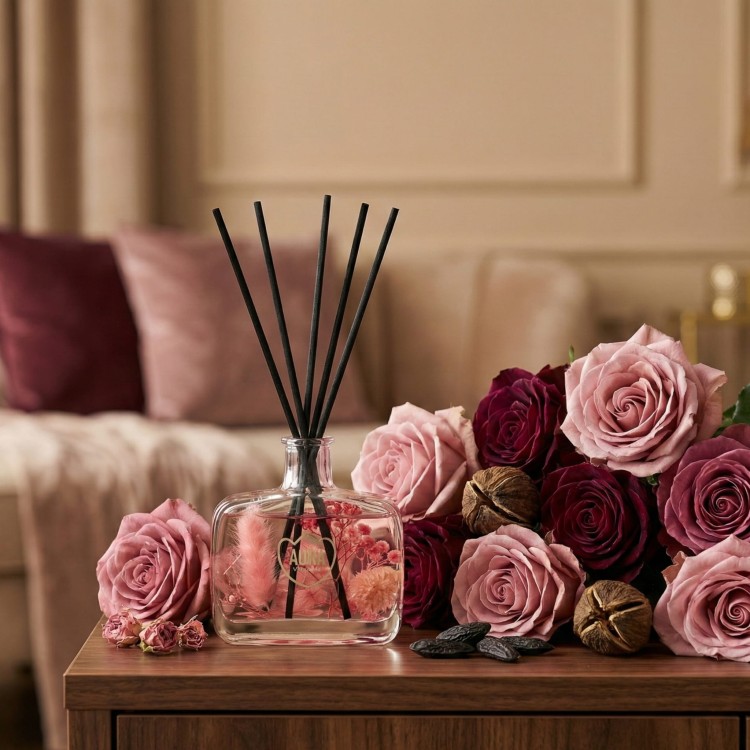 DYFUZOR W SZKLE  ARD-001-500  AKSAMITNE KWIATY