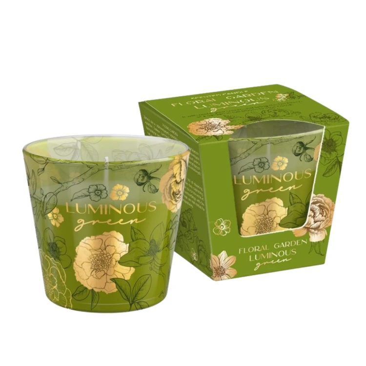 ŚWIECA ZAPACHOWA W SZKLE  FLORAL GARDEN LUMINOUS  115 G