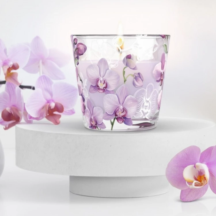 ŚWIECA ZAPACHOWA W SZKLE  ORCHID PHALAENPOSIS  115 G