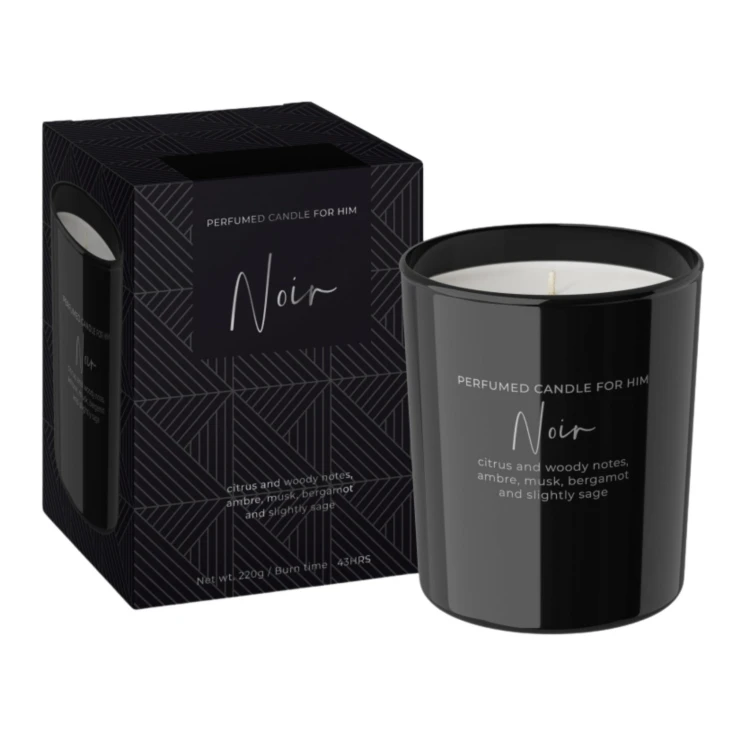 ŚWIECA ZAPACHOWA W SZKLE  FOR HIM NOIR  220 G