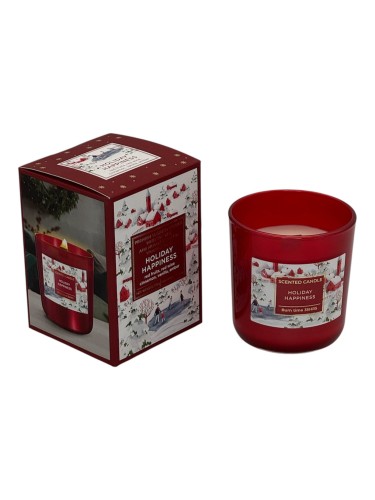 ŚWIECA ZAPACHOWA W SZKLE  WINTER TIME HOLIDAY HAPPIENS  150 G