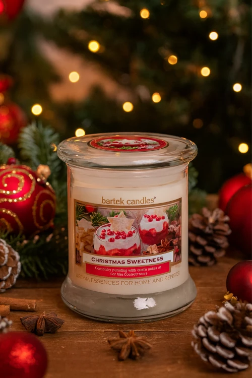 ŚWIECA ZAPACHOWA W SZKLE  CHRISTMAS SWEETNESS  260 G