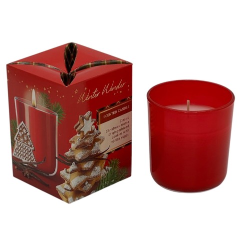 ŚWIECA ZAPACHOWA W SZKLE  WINTER WONDER COOKIES & VANILLA  150 G