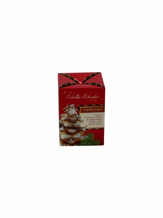 ŚWIECA ZAPACHOWA W SZKLE  WINTER WONDER COOKIES & VANILLA  150 G