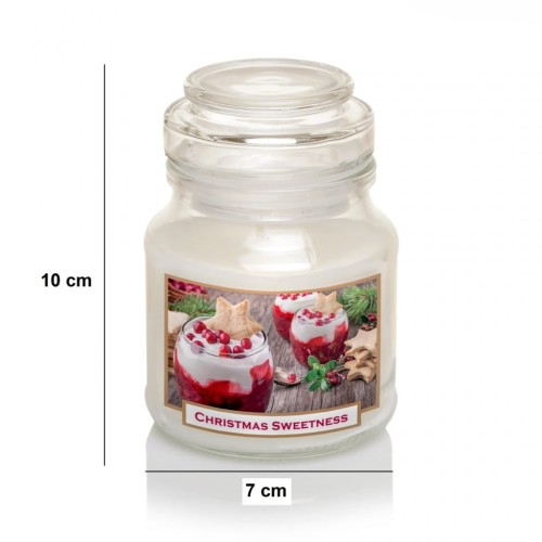 ŚWIECA ZAPACHOWA SŁOIK  CHRISTMAS SWEETNESS 130 G