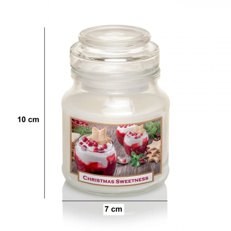 ŚWIECA ZAPACHOWA SŁOIK  CHRISTMAS SWEETNESS 130 G