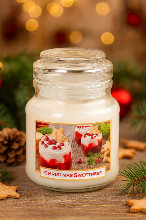ŚWIECA ZAPACHOWA SŁOIK  CHRISTMAS SWEETNESS 130 G