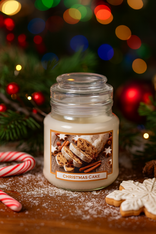 ŚWIECA ZAPACHOWA SŁOIK  CHRISTMAS CAKE 130 G