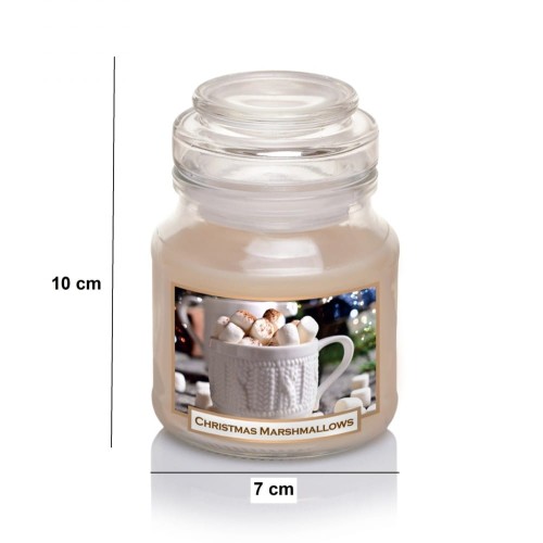 ŚWIECA ZAPACHOWA SŁOIK  CHRISTMAS MARSHMALLOWS 130 G