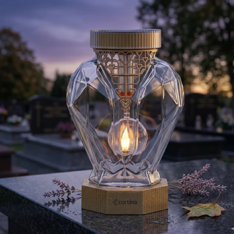 ZNICZ LED 3/25/ZSC SOLARNY ZŁOTY